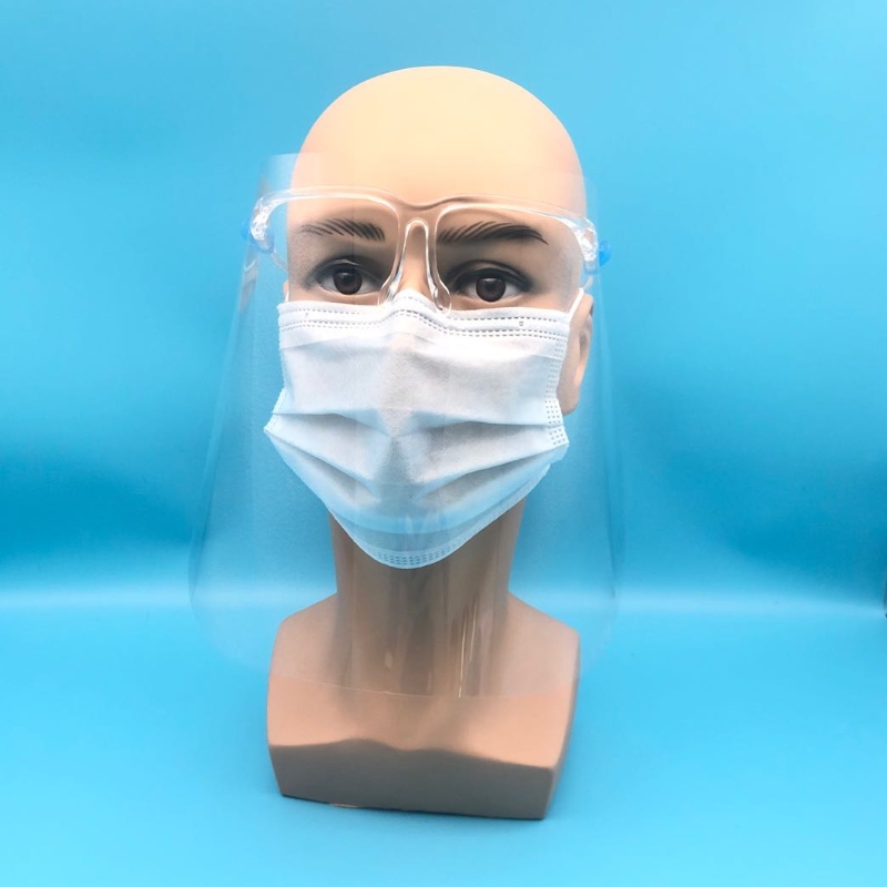 Écran facial à monture de lunettes