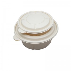 Emballage des aliments biodégradables respectueux de l\'environnement contenant des aliments jetables contenant de l\'amidon de maïs à emporter