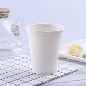 Le bureau compostable écologique d\'amidon de maïs de PLA de tasses a utilisé la tasse biodégradable jetable