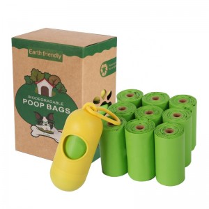 Sacs de merde jetables compostables entiers sans plastique Sacs de déchets de merde de chien biodégradables d\'amidon de maïs